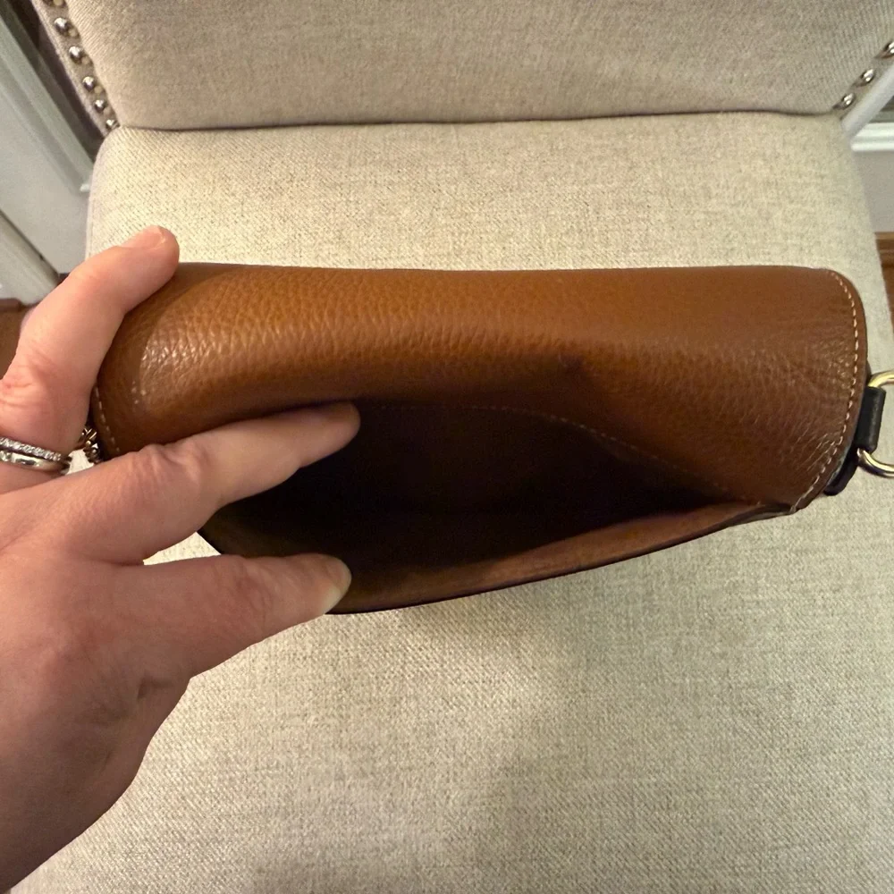 COACH Morgan Saddle Bag in Colorblock Signature Canvas with Gold-Tone Hardware - Picture 11 of 15